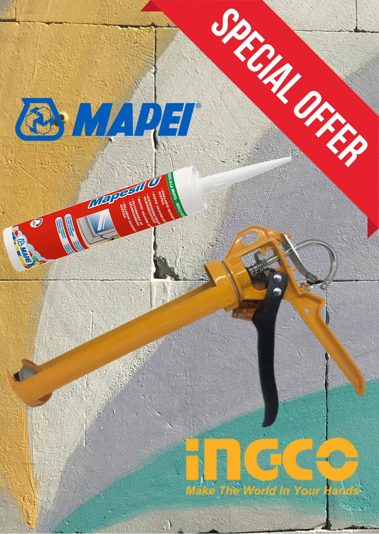 pistola silicone mapesil U