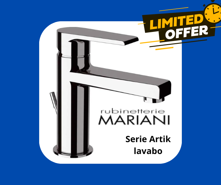 Miscelatore lavabo ARTIC Mariani ottone cromato 393/AT
