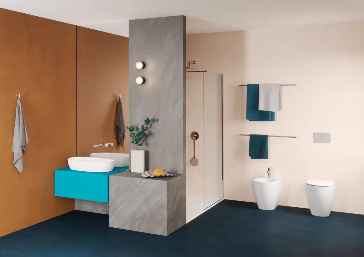 AZZURRA SERIE COMODA FILO MURO COMPLETA