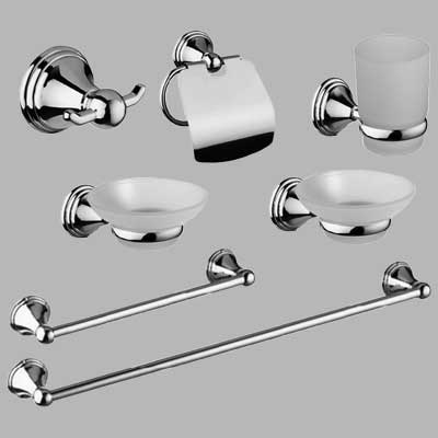 KIT ACCESSORI BAGNO 7 PEZZI SERIE SARA 24172