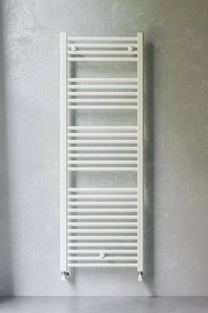 Termoarredo scaldasalviette Lazzarini Sanremo 1110×550 interasse 450 bianco | cromo lucido