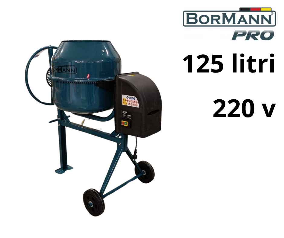 Betoniera 125 litri – 220V | Compatta e ideale per ristrutturazioni