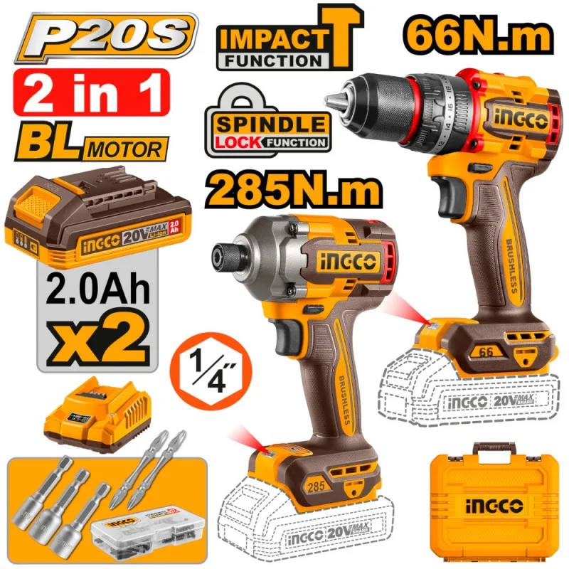 Trapano a Percussione Brushless 20V