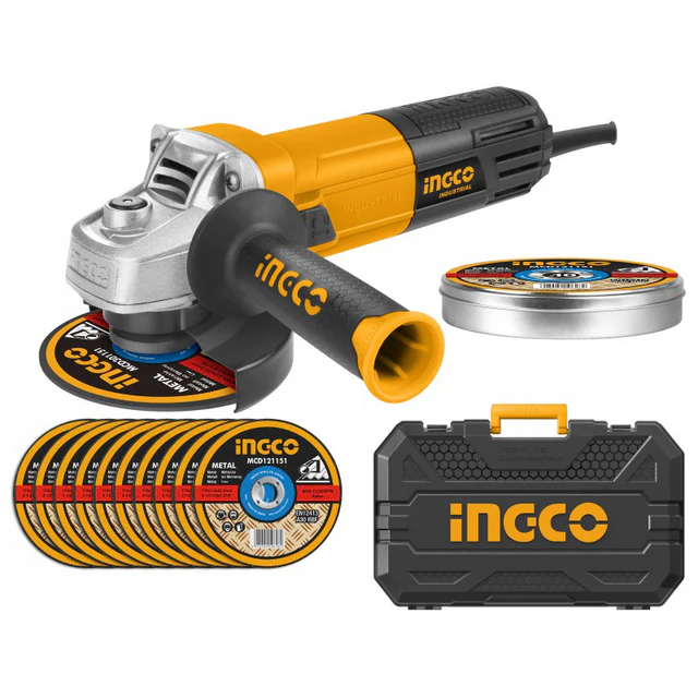 INGCO AG8508E SMERIGLIATRICE ANGOLARE elettrica 950 W disco 115 MM MOLATRICE M14